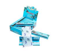 MOON Papel de Pulpa de Madera de Alta Calidad de Combustión Lenta Papel Perfumado 50 Hojas Por Rollo Tamaño Corto 70x36 mm 20 Libros/50 Hojas Cada Uno 1000 Piezas en Total 14 G/M2 Arándano