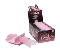 MOON Papel de Pulpa de Madera de Combustión Lenta Papel Rosa 40 Hojas/Libro 1 1/4 77x44mm 50 Hojas/Libro 40 Hojas Total 2000 Hojas 14g/M2