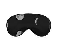 Moon Phase Sleep Mask Night Cover Eye para mujeres y hombres BlockLight para avión, viaje, siesta, correa ajustable