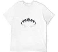 Moon Phases Cycle Wicca Wiccan Witch Pagan GothTop Sweatshir Short Sleeve White XXL