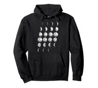 Moon Phases Graphic - Lunar Cycle Design, Astronomy Gift Sudadera con Capucha