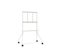 Pedestal Moon Pro | Soporte TV Profesional para Pantalla de 40 a 75 Pulgadas | Mueble TV con Ruedas para Sala de Conferencias y Exposición | Mueble Television de Diseño Danés (Beige)