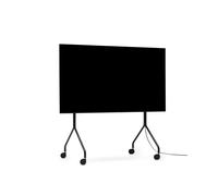 Pedestal Moon Rollin' | Mueble TV con Ruedas | Muebles TV Salon | Soporte Pie TV de Diseño Danés | Soporte TV Giratorio | Mueble Television de Moda (Negro)