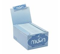MOON Rollo de cono de papel Coni pre-rollati 1 1/4 75 fogli Classic Slow Burn Carta di polpa di legno non sbiancata Carta di preparazione Fornita con beccuccio e tubo di imballaggio