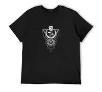 Moon Rose Occult All Seeing Eye Wicca Gothic Jersey T-Shirt Black Mens tee Unisex Shirt XL