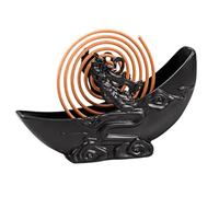 Moon Shaped Fly Coil Stand - Mosquitio Coils Holder Tray | Portable Outdoor Coild Burner Stand Decorative Coil Holder For Patio Balcony Garden Camping Picnic Indoor Outdoor Home Use