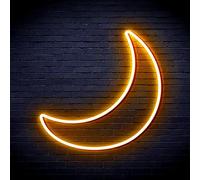 Moon Space Kid Room Flex Silicone LED Neon Sign Golden Yellow st16s33-fnu0004-e