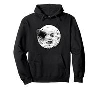 Moon Spaceship Face Trip to The Moon Voyage Dans la Lune Sudadera con Capucha