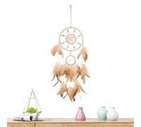 Moon Star Dreamcatcher Adornament, Kids Wall Colging Decoration, Feather Shell Dream Catcher, Handmade Hanging Dreamcatcher, Bedroom Wall Art Ornament, Boho Nursery Dreamcatcher Décor for Kids