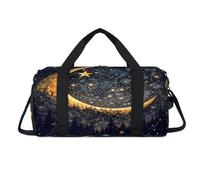 Moon Star Forest Scenery - Bolsa deportiva 3D con compartimento para zapatos, para fin de semana, viajes, gimnasio, organizador de equipaje, para mujeres, hombres, niños y niñas