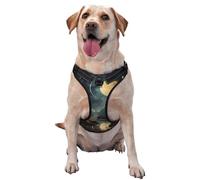 Moon Stars and Planets - Chaleco de tracción para mascotas con estampado de estrellas y planetas para que las mascotas lo usen al pasear al perro o escalar montañas