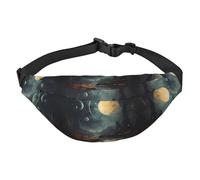 Moon Stars and Planets - Riñonera cruzada para niños, grande, para viajes, deportes, correr, ciclismo, viajes, pesca