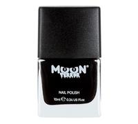 Moon Terror Esmalte de uñas para Halloween | Maquillaje SFX, Maquillaje de efectos especiales, Esmalte de uñas Medianoche negro 10 ml (Paquete de 1)