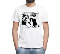 Moonai Goo Sonic Youth Camiseta Blanco Clásica de Hombre con Cuello Redondo y Manga Corta Medium