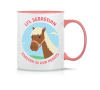 Moonai Parks And Recreation Horse Taza de Té y Café de Cerámica Clásica Blanca Negra y Rosa Mágica 330ml