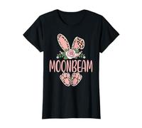 Moonbeam - Orejas de Conejo de Leopardo con diseño Floral de Pascua Camiseta