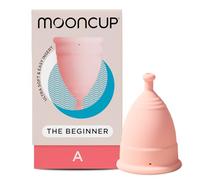 Mooncup® Copa Menstrual para Principiantes, Reutilizable, Ultrasuave y de Fácil Colocación, Ideal para Flujos Abundantes, Talla A, Mayores de 30 Años o Posparto (Paquete de 1)