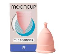 Mooncup® Copa Menstrual para Principiantes, Reutilizable, Ultrasuave y de Fácil Colocación, Ideal para Flujos Abundantes, Talla B, Menores de 30 Años (Paquete de 1)