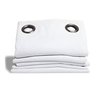 Moondream HM6902047 - Cortina Opaca acústico/térmica de algodón, 145 x 260 cm, algodón, Blanco, 260x145 cm