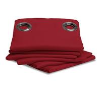 Moondream ThermActiv® 2en1 Invierno+Verano Cortina Térmica | Aislante Anti-Calor y Anti-Frío | Opaca | Tecnología Patentada Ollaos | Rojo MC310 | 140An x 260Al cm