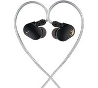Moondrop CHU II - Auriculares in-ear con cable intercambiable IEMs dinámico de alto rendimiento, Negro