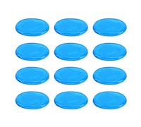 Moongel Tambor Amortiguadores Accesorio 12 × 9 × 1 12 Unids Tambor Amortiguador Silenciador Percusión Instrumento Accesorios Silicona Autoadhesivo Azul