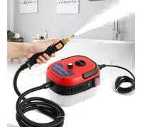 Moongiantgo Limpiador de Vapor de Mano Portátil, 2500W Máquina de Limpieza a Vapor Presurizada de alta Temperatura con 1L de Gran Capacidad& 3 Tipos de Cepillo para Cocina, Baño, Coche (220V, Rojo)