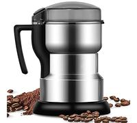 Moongiantgo Molino Multifuncional 400W 35000rpm, Molinillo de Cereales, Café y Especias de Acero Inoxidable, OPEN-COVER-STOP Diseño de Seguridad, para Material Seco, Granos, Especias, Hierbas, café