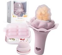 Moonkie chupete de frutas para bebés con bandeja de congelación, 1 piezas, a partir de 4 meses, bolsa de dos tamaños, mango con sonajero, silicona sin BPA