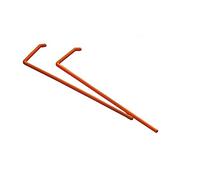 Moonlab-4-0067 Espátula Drigalski estéril en forma de L, PS, naranja (paquete de 10)