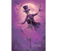 Moonlight Boogie Journal: A Fun and Spooky Notebook Featuring a Dancing Skeleton with a Top Hat, Full Moon, Bats, and a Purple Night Sky - Perfect for ... Writing, Journaling, and Creative Expression