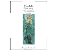 Moonlight Cross Stitch Pattern - Alfons Mucha - Large Size Edition: Regular and Large Print Cross Stitch Pattern