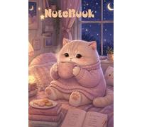 Moonlight Dreams: A cozy place for Notes with a Chubby Cat, Notebook, Journal, Dream & Ideas, 120 pages - 6" x 9"
