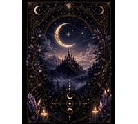 Moonlight Grimoire Notes Notizbuch in A4 Format: A Mystical Journal for Everyday Magic