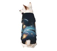 Moonlight in Dreams - Sudadera con capucha para perro, ropa de poliéster suave y transpirable para perros pequeños, medianos y grandes