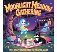 Moonlight Meadow Gathering: Coloring Book for Adults & Teens with Cute Ghosts & Skeletons in Cozy Outdoor Nighttime Picnic Scenes for Relaxation (Cozy ... Coloring Adventures for Adults & Teens)
