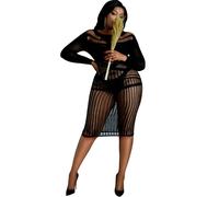 MOONLIGHT Modelo 3 Vestido Negro Talla Única - Diseño Elegante Para Potenciar Tu Confianza
