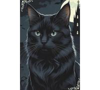 Moonlight & Paws - A Victorian Cat Journal: 120 lined pages, 6 x 9 inches, school, college, office supply, self care diary, gift for cat lovers