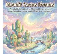 Moonlit Cactus Dreams: An Adult Coloring Book Featuring Whimsical Nighttime Desert Scenes (The Enchanted Desert Coloring Collection)