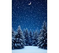 Moonlit Green Christmas Tree: A Daily Journal for Winter Reflections