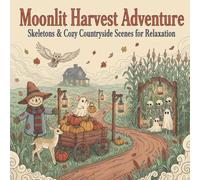 Moonlit Harvest Adventure: Coloring Book for Adults & Teens Featuring Cute Ghosts, Skeletons & Cozy Countryside Scenes for Relaxation, (Cozy Spaces ... Coloring Adventures for Adults & Teens)
