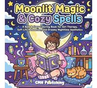 Moonlit Magic & Cozy Spells: A Bold & Easy Coloring Book for Girl Therapy, Soft Life Relaxation, and Dreamy Nighttime Aesthetics (Cozy Girl Life)