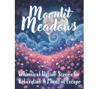 Moonlit Meadows: Moonlit Meadows: A Whimsical Nature Coloring Book for Adults - Enchanted Gardens, Glowing Moons & Dreamy Pathways for Relaxation, Creativity & Mindful Escape