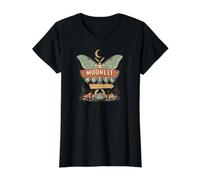 Moonlit Motel Butterfly Letrero Retro Desert Motel Camiseta gráfica económica, Mujer, Negro, S