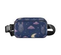 Moonlit Night Pattern - Riñonera cruzada de gran capacidad para hombres y mujeres