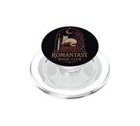 Moonlit Romantasy Book Club Reader, Estilo Gato y Rosas PopSockets PopGrip para MagSafe