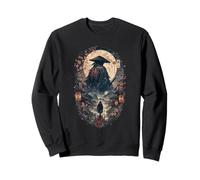 Moonlit Ronin Wanderer Japanese Samurai Cherry Blossom Japón Sudadera