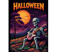 Moonlit Skull Halloween Notebook: Spooky Lined Journal for Notes, Writing & Daily Thoughts