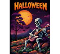 Moonlit Skull Halloween Notebook: Spooky Lined Journal for Notes, Writing & Daily Thoughts