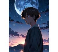 Moonlit Thoughts: A Calm Journal for Daily Writing and Mindful Moments